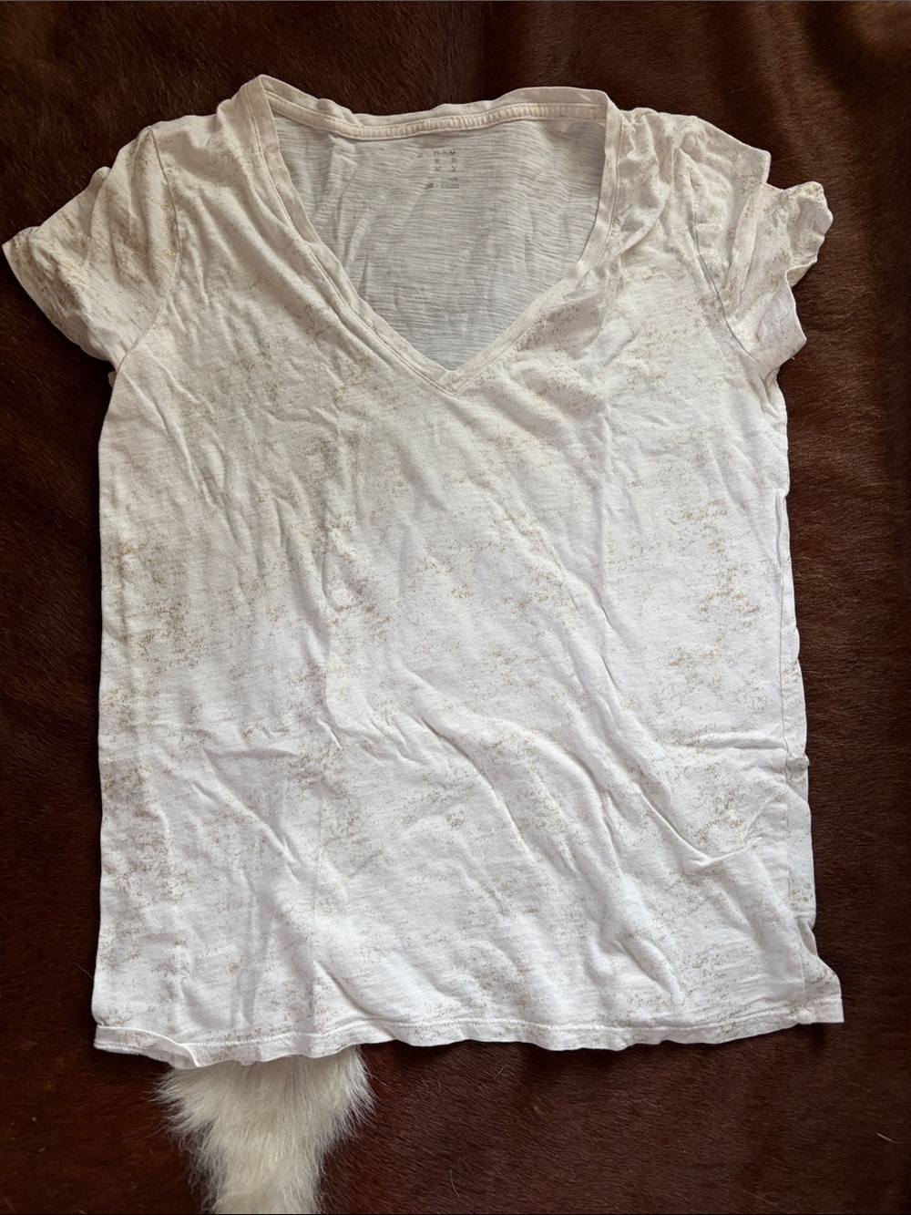 a new day White V-Neck Short Sleeve Tee
